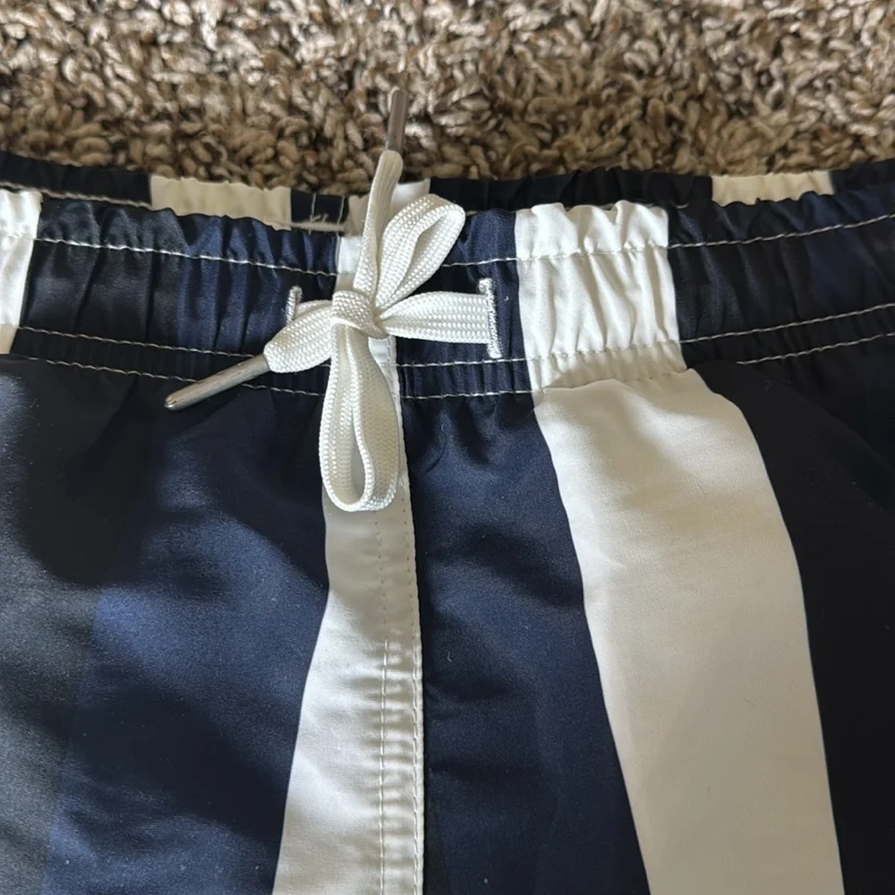 Bather‎ Men’s Striped Drawstring Swim Trunks